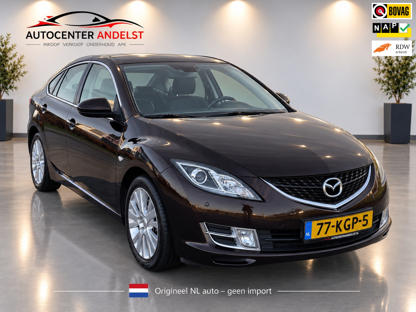 Mazda Mazda 6 2.0 S-VT TS, 147PK, Navi, Pdc, Cruise/Climate control, Lmv, Rvm, Geen import, Nap, Mooie kmstand! 2009 - voorkant