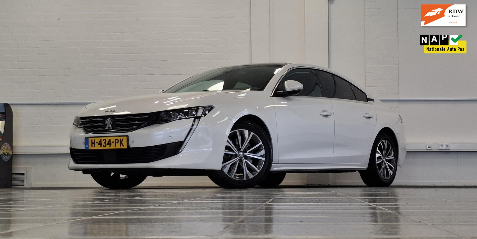 Peugeot 508 1.6 PureTech Blue Lease Active Schuif/kanteldak Camera Navi LED Mooi! 2020 - voorkant
