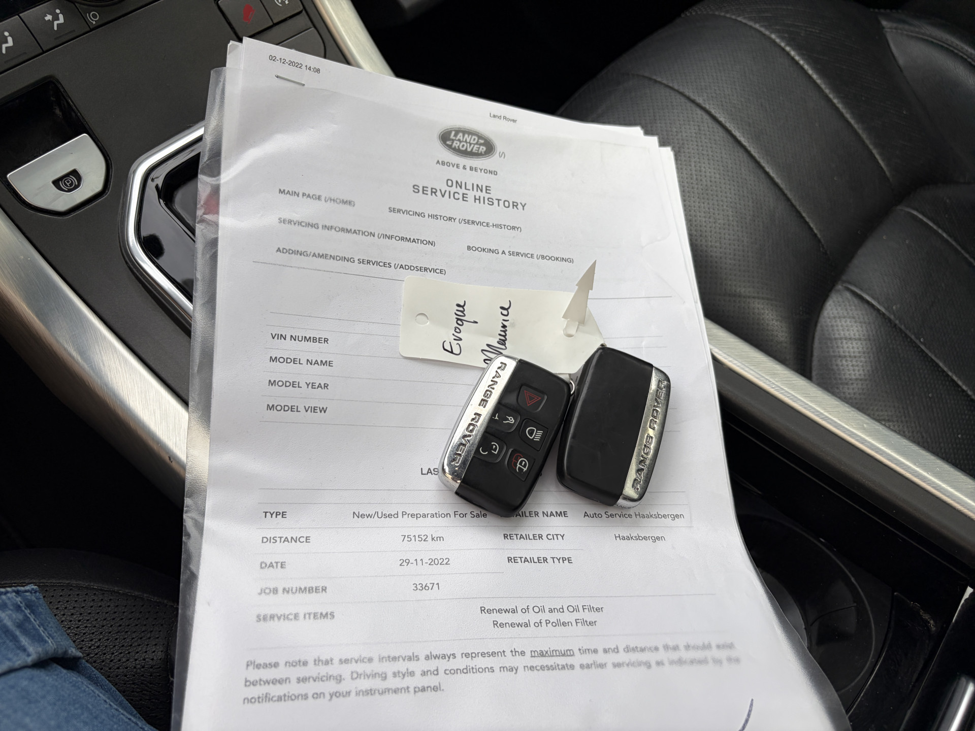 Foto van Land Rover Range Rover Evoque