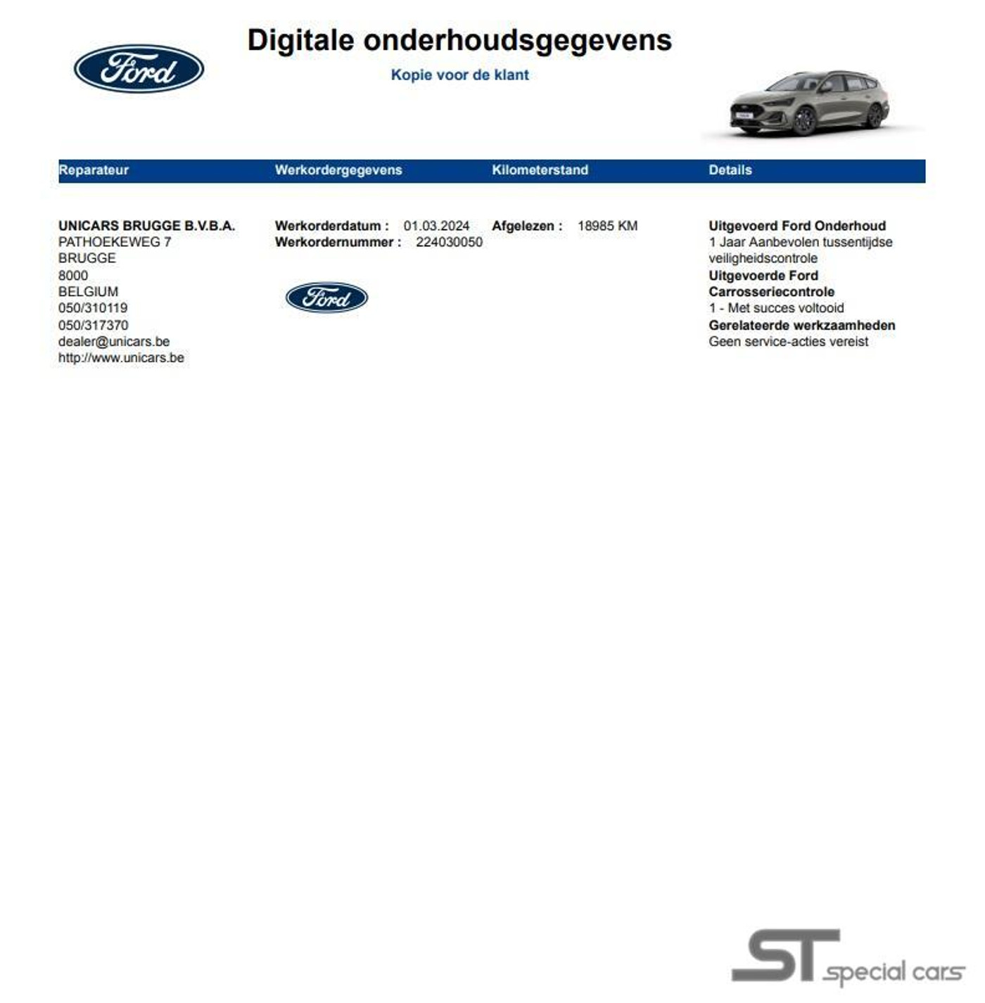 Foto van Ford Focus Wagon