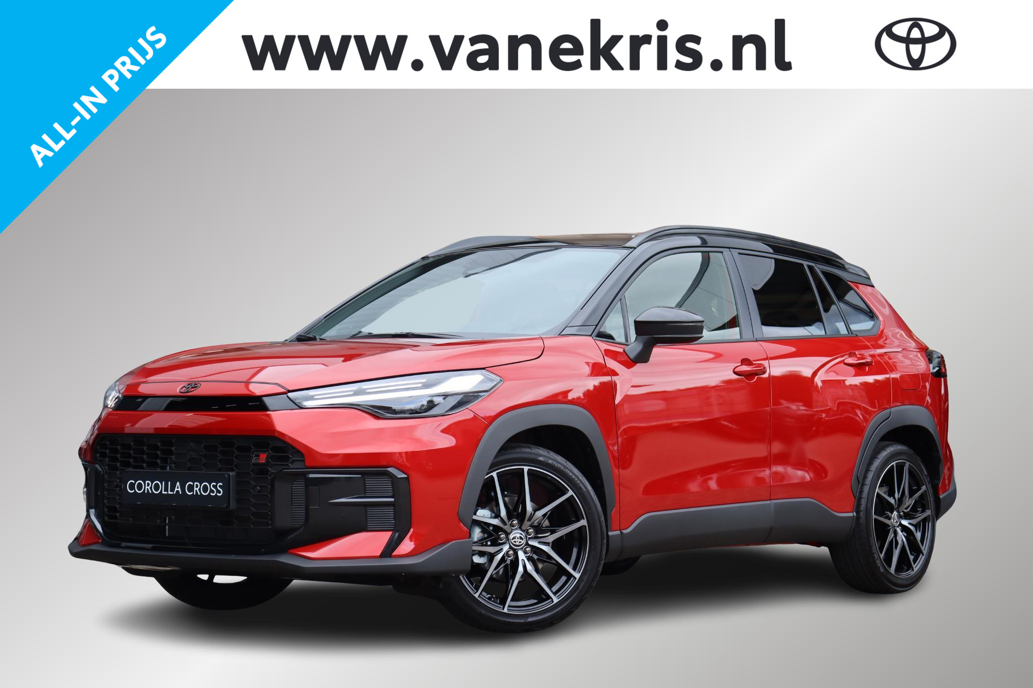 Toyota Corolla Cross Hybrid 180 GR Sport, VERWACHT, 2026 - voorkant