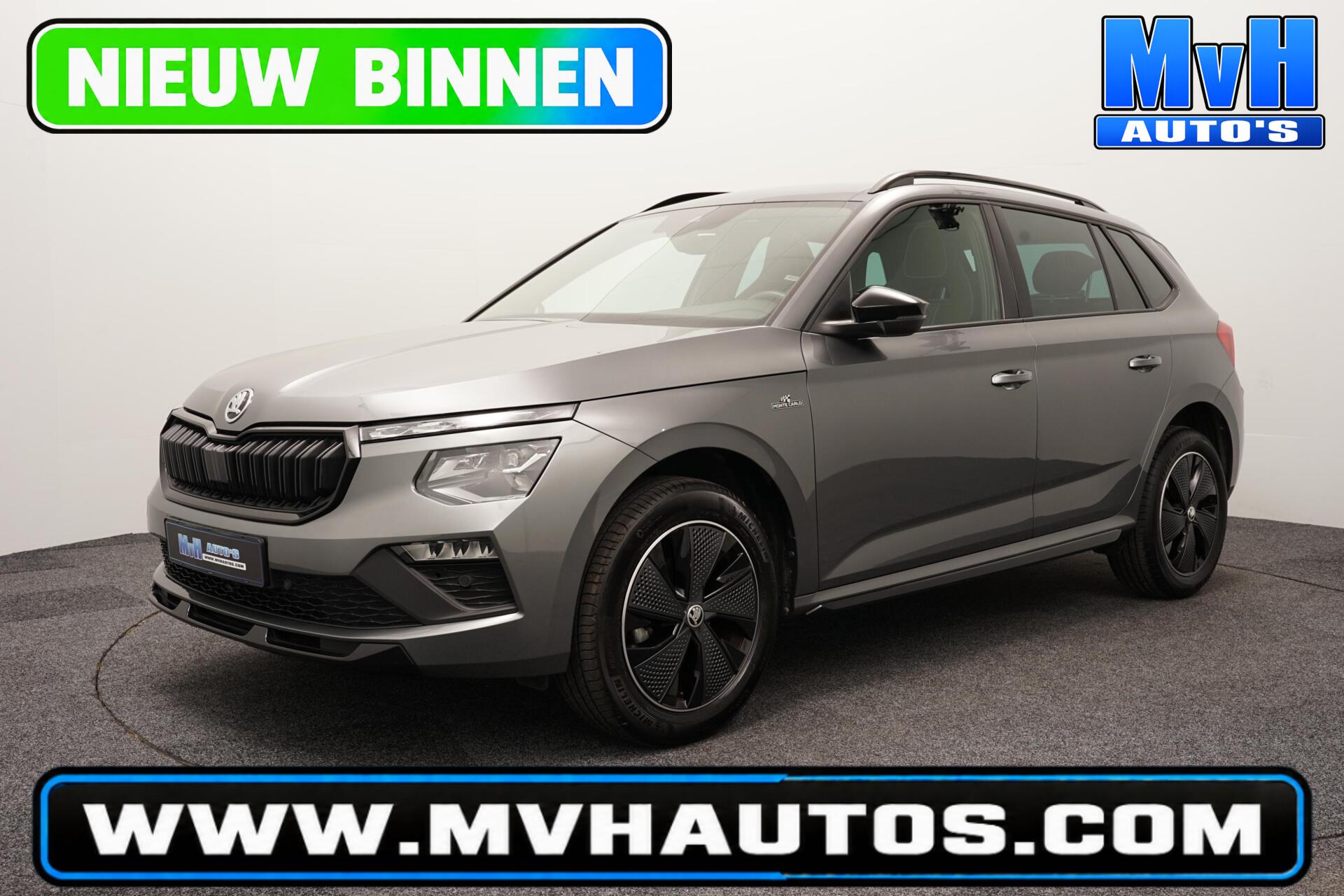 Skoda Kamiq 1.0 TSI Monte Carlo|AUTOMAAT|PANO|CAMERA|ACC|LED 2024 - voorkant