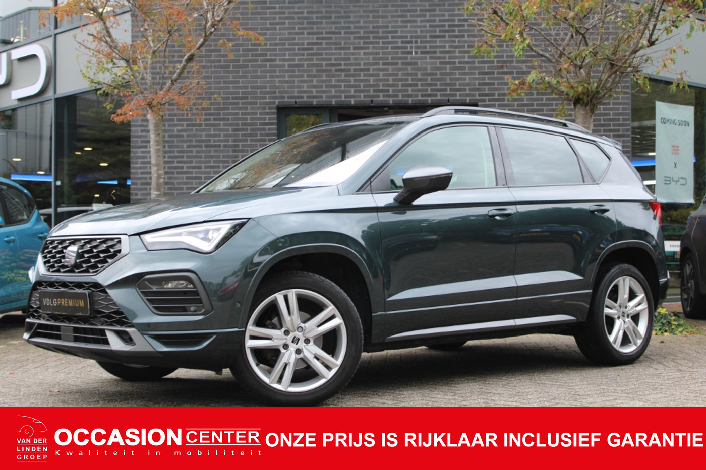 Seat Ateca 1.5 TSI FR DSG Virtual/Cam/Safety/Elek. Trekhaak "RIJKLAARPRIJS" 2023 - voorkant