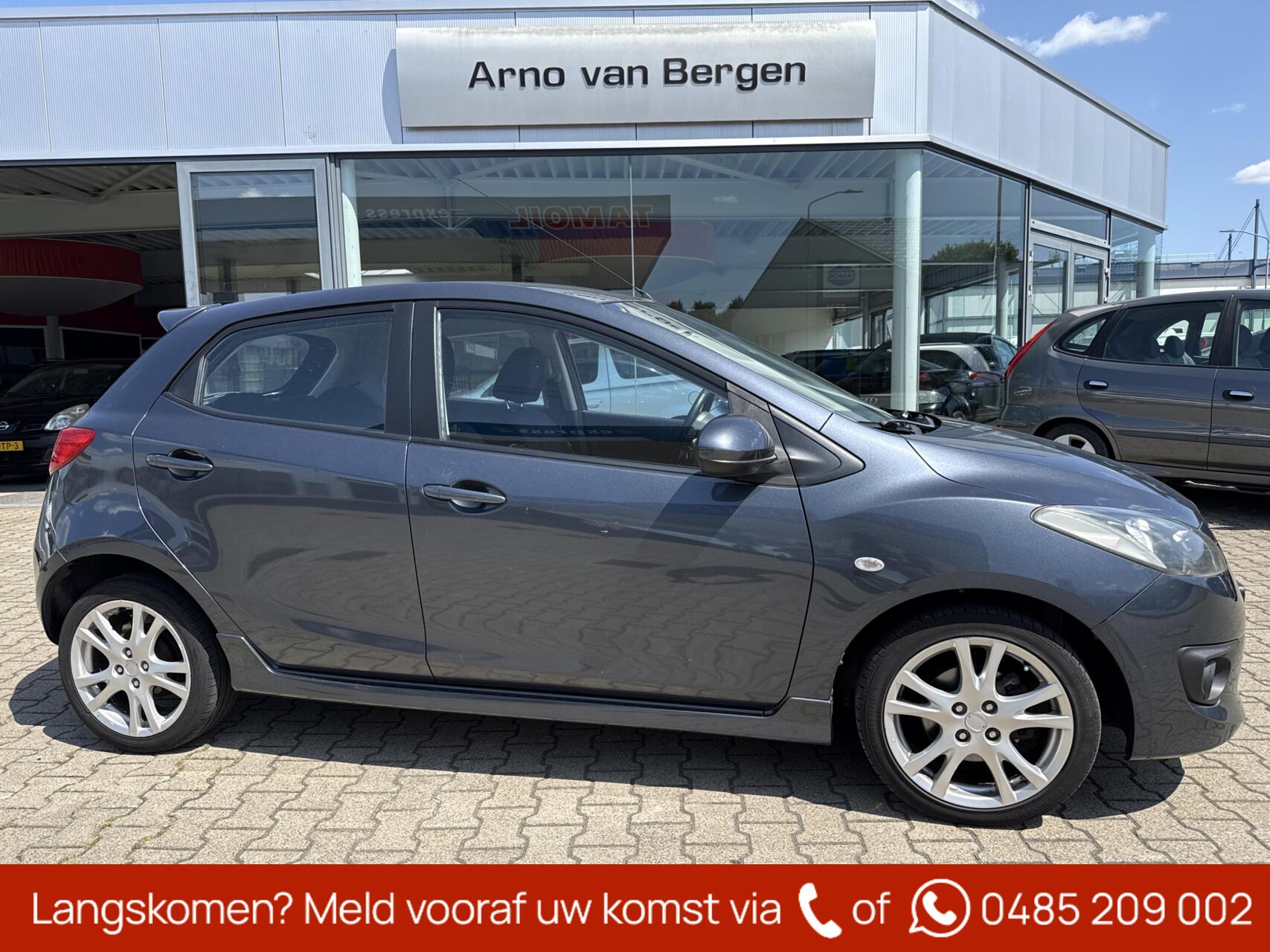 Mazda Mazda 2 1.5 S-VT GT-M, airco, stoelverwarming, achterspoiler, sideskirts, leuke sportieve auto !! 2008 - voorkant