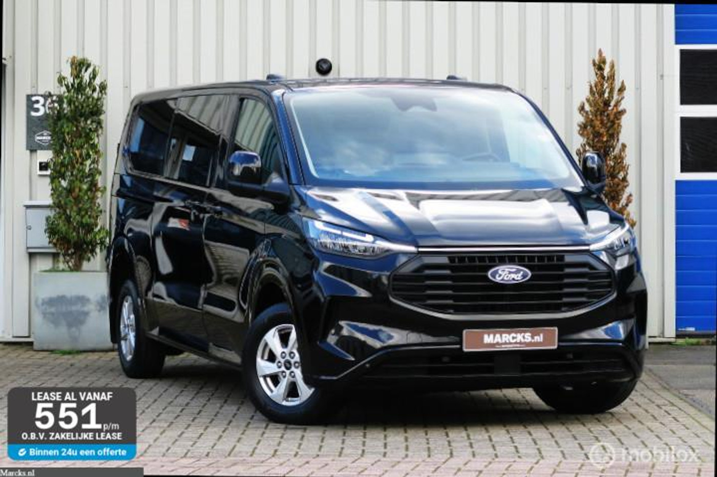 Ford Transit Custom L2 Automaat 2 Schuifdeuren EURO6 BPM VRIJ 2024 - voorkant