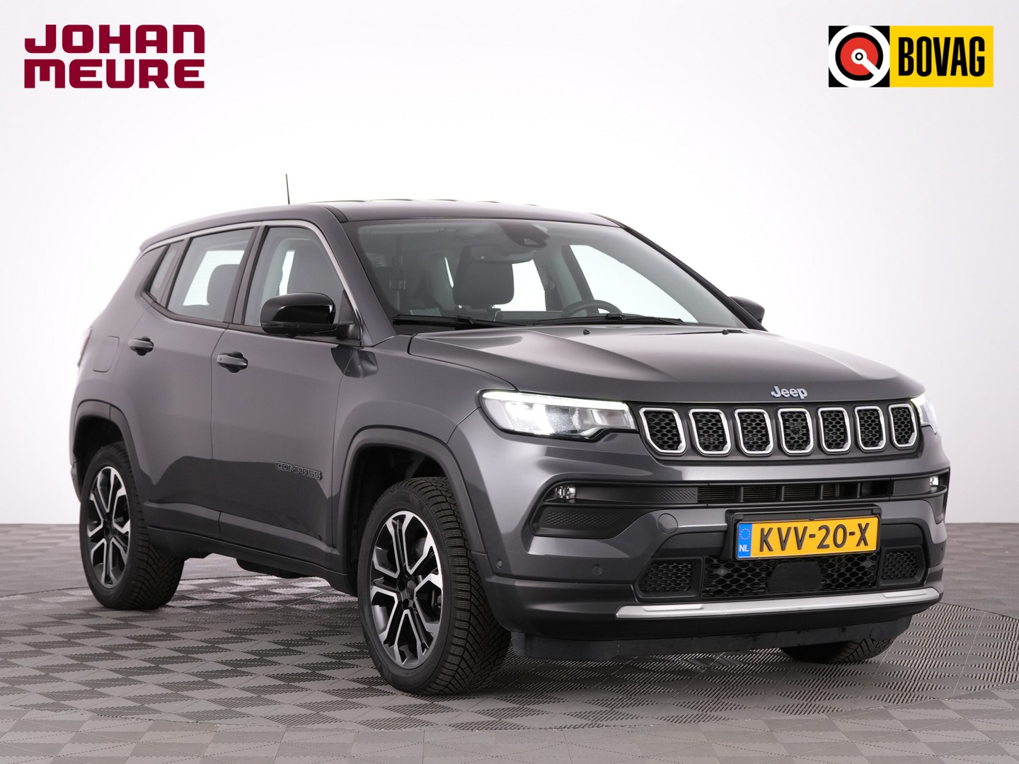 Jeep Compass 4xe 190 Plug-in Hybrid Altitude | CARPLAY | ECC | PDC | Half LEDER *LET OP, DONDERDAG 10 SEPT. GESLOTEN!* 2024 - voorkant