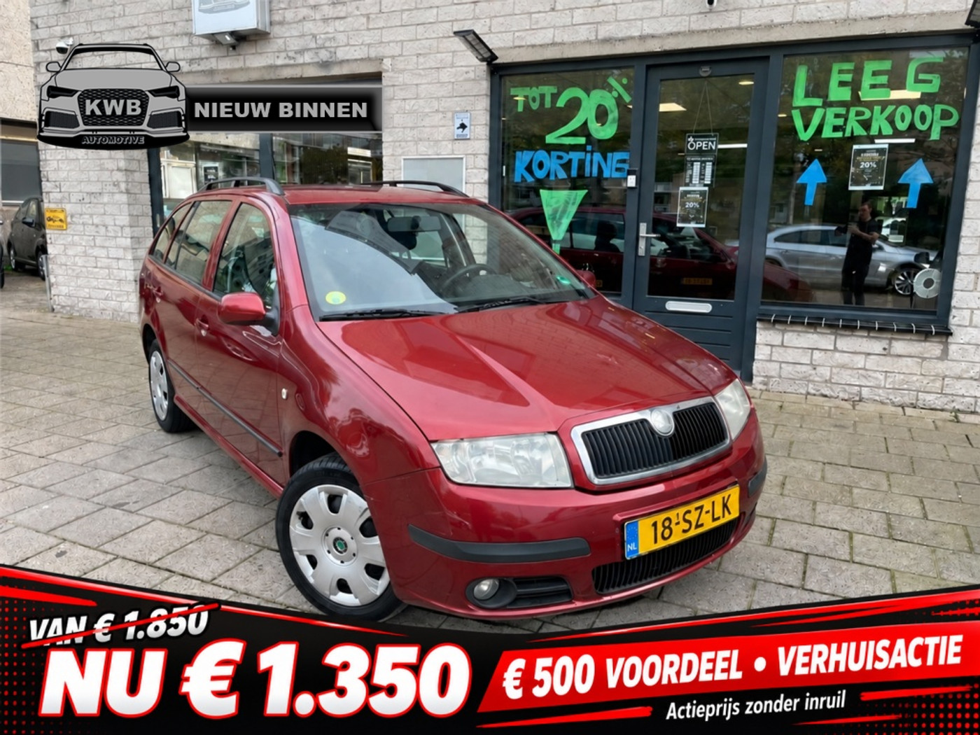 Skoda Fabia 1.4-16V Airco Trekhaak Nieuwe Apk 2006 - voorkant