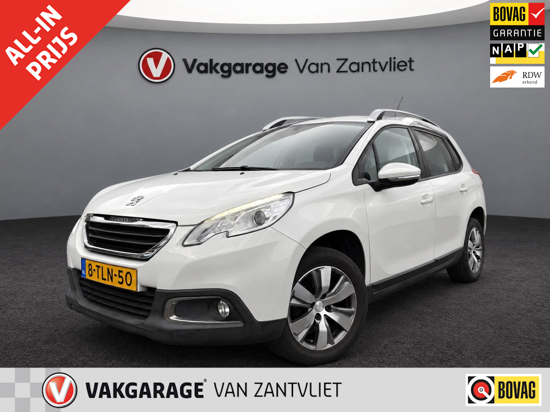 Peugeot 2008 1.2 VTi Active Pack Premium (12 mnd BOVAG-garantie) 2014 - voorkant