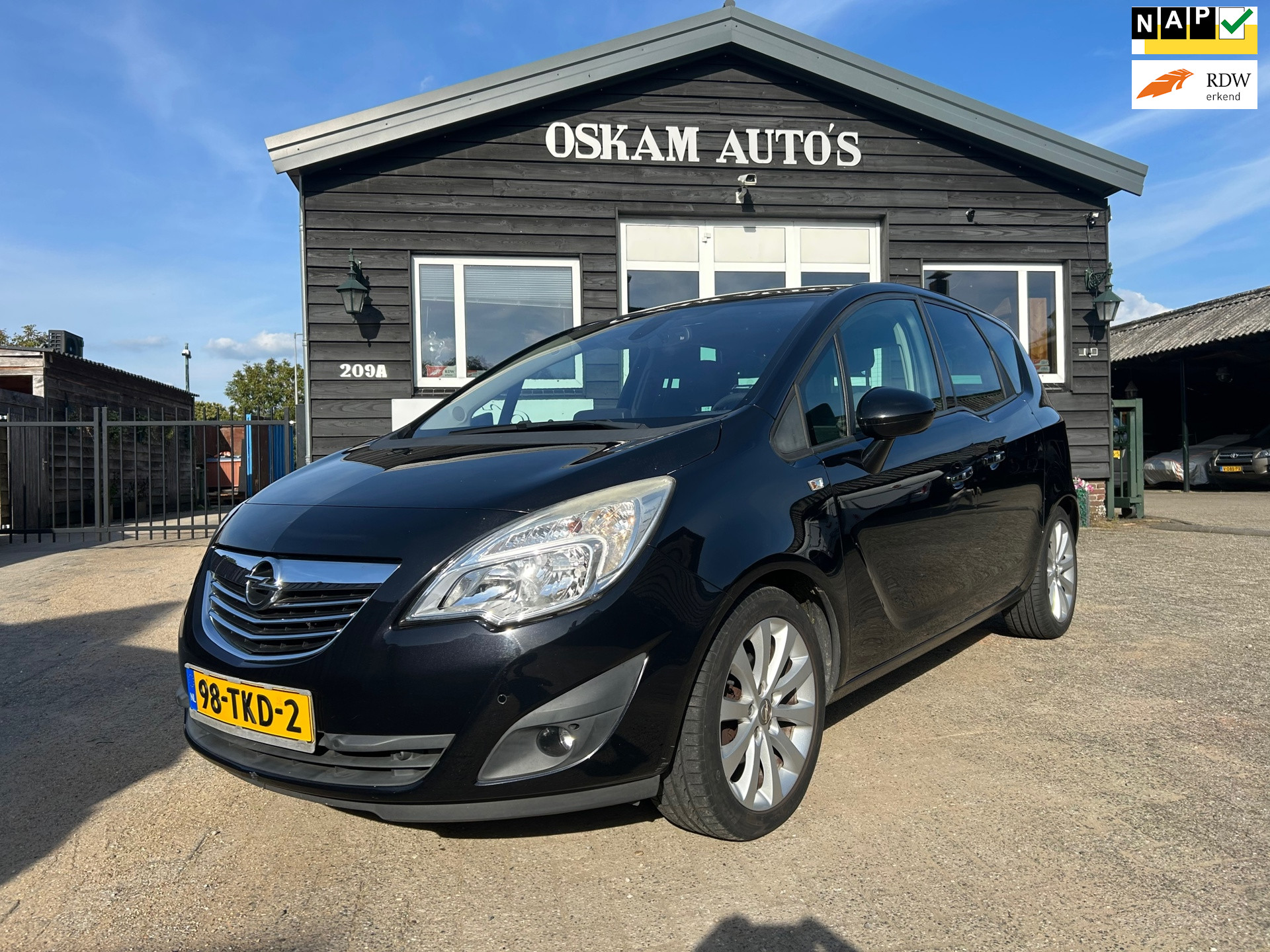 Opel Meriva 1.4 Turbo Cosmo Navigatie, trekhaak Org 71.661 km !! 2012 - voorkant