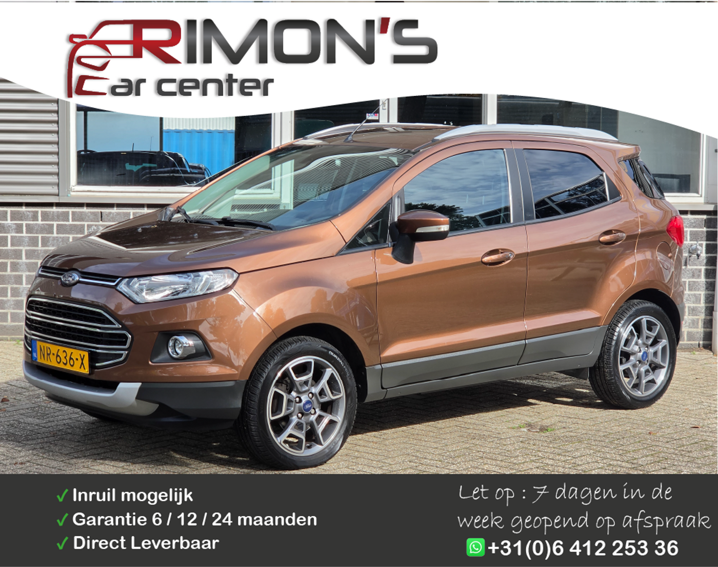 Ford Ecosport 1.0 EcoBoost Titanium Dealer Onderhouden 2017 - voorkant