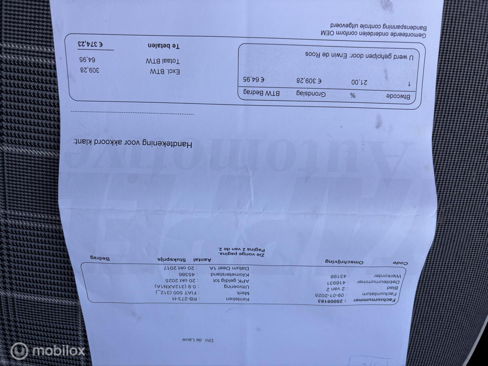 Foto van Fiat Fiat 500