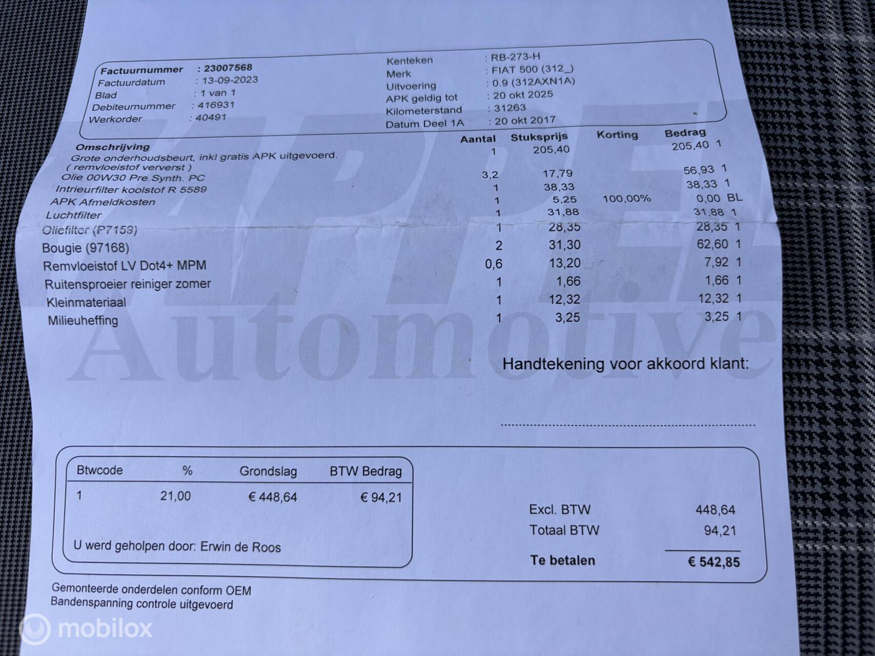 Foto van Fiat Fiat 500