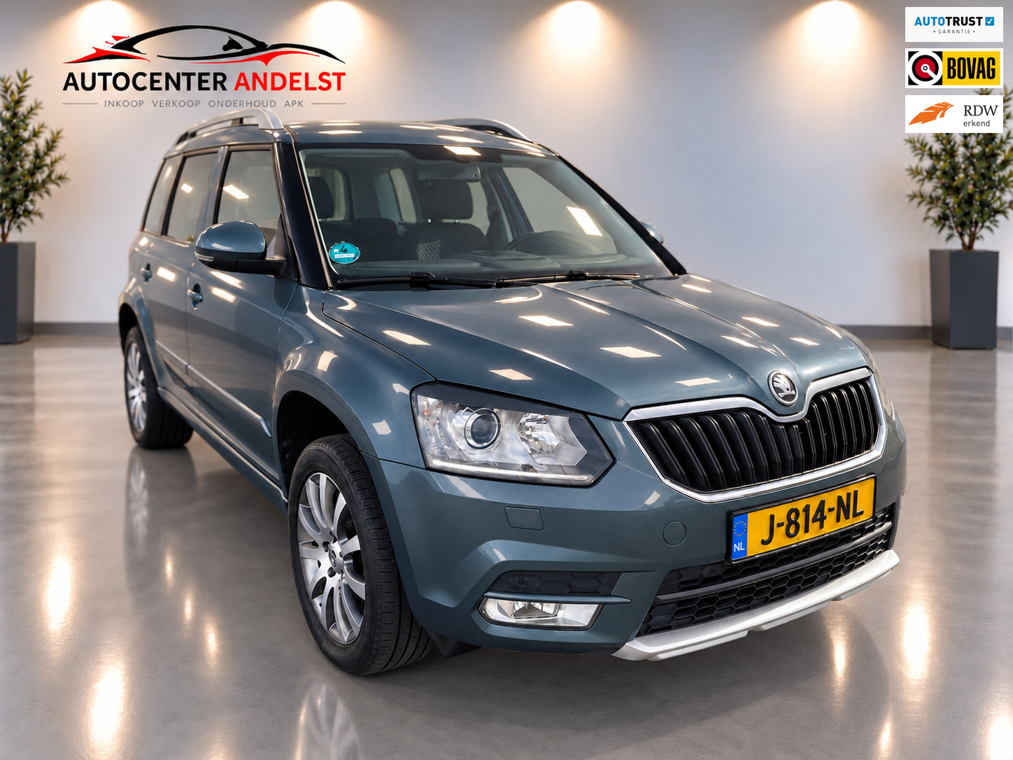 Skoda Yeti 1.2 TSI Greentech Ambition, Aut, Trekhaak, Cam, Stlvrw, Navi, Pdc, Cruise/Climate, Bluetooth, Bi-xenon, LED dagrijverl! 2015 - voorkant