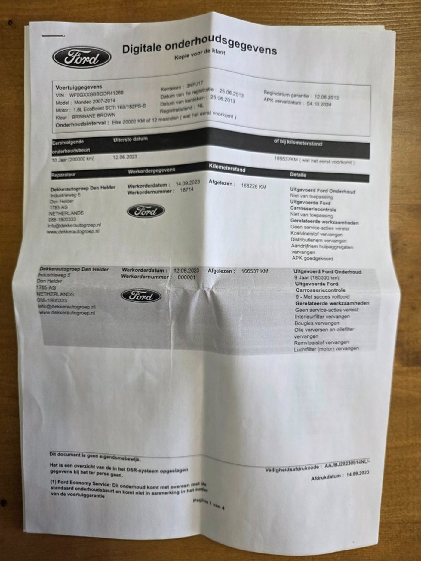 Foto van Ford Mondeo