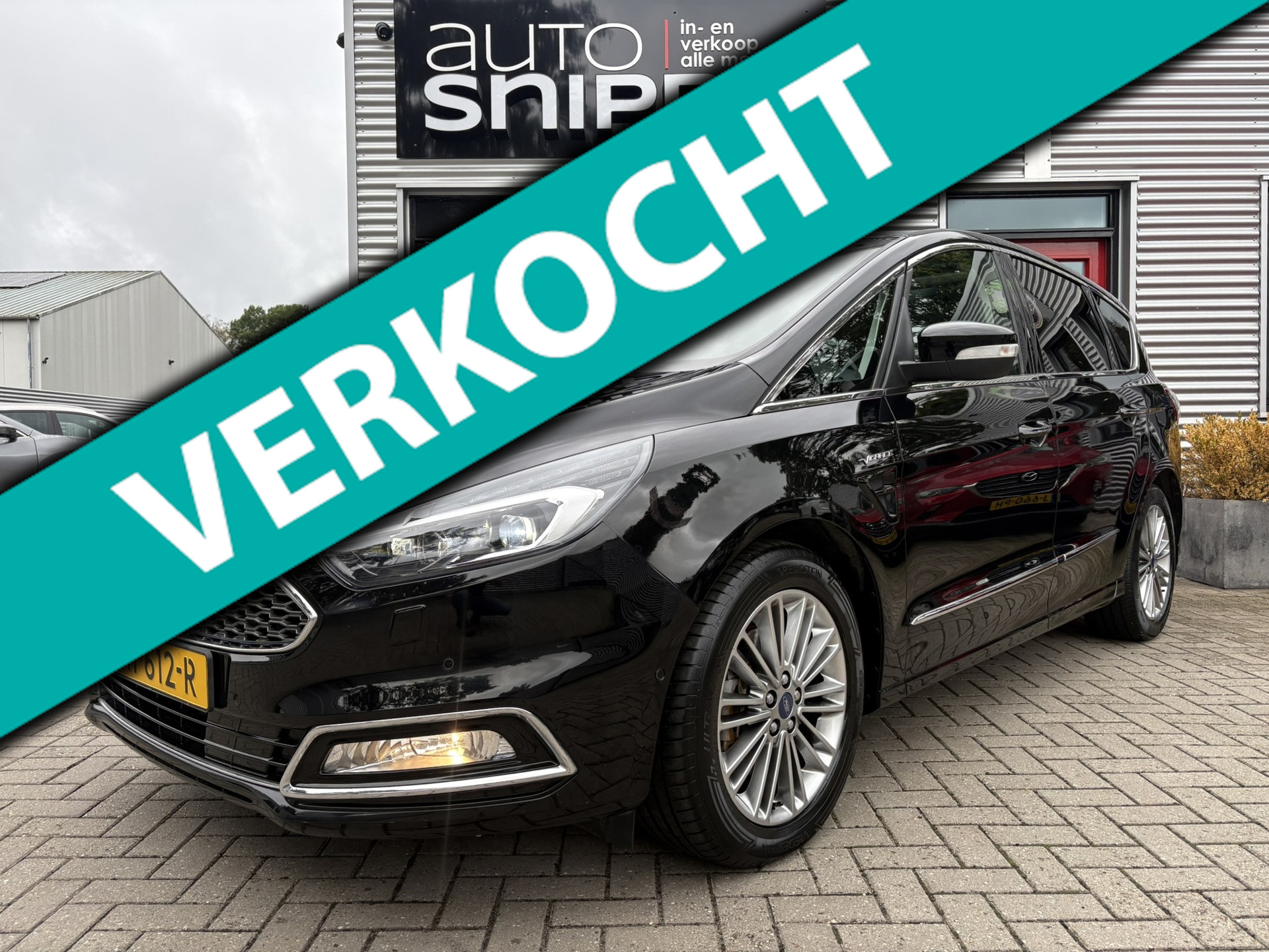 Ford S-max 2.0 Vignale 7 PERSOONS-AUTOMAAT-VOLLEDER-STOEL VERWARMING + KOELING-STUURWIELVERWARMING-MASSAGE-TREKHAAK-1800 KG-ETC. 2017 - voorkant