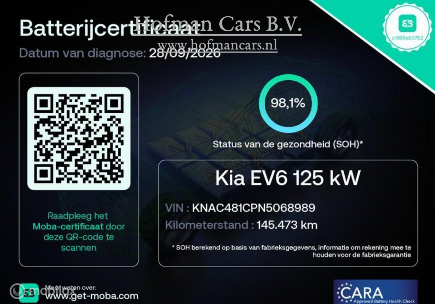 Foto van Kia Ev6