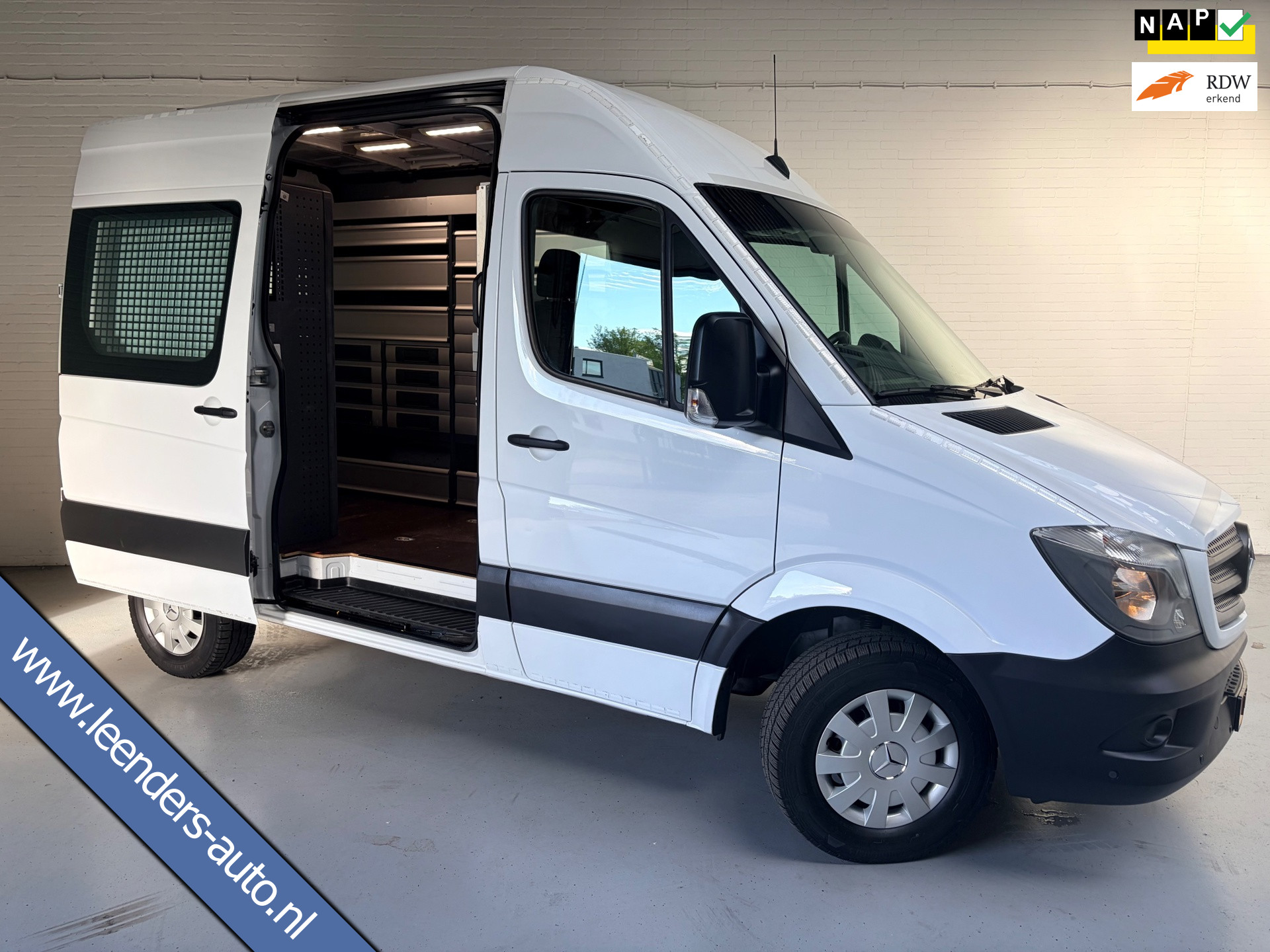 Mercedes-Benz Sprinter L1H2 Automaat Servicewagen 314 2.2 CDI 140PK euro6 BOTT, Victron V230, Standkachel, RIJKLAARPRIJS 2017 - voorkant