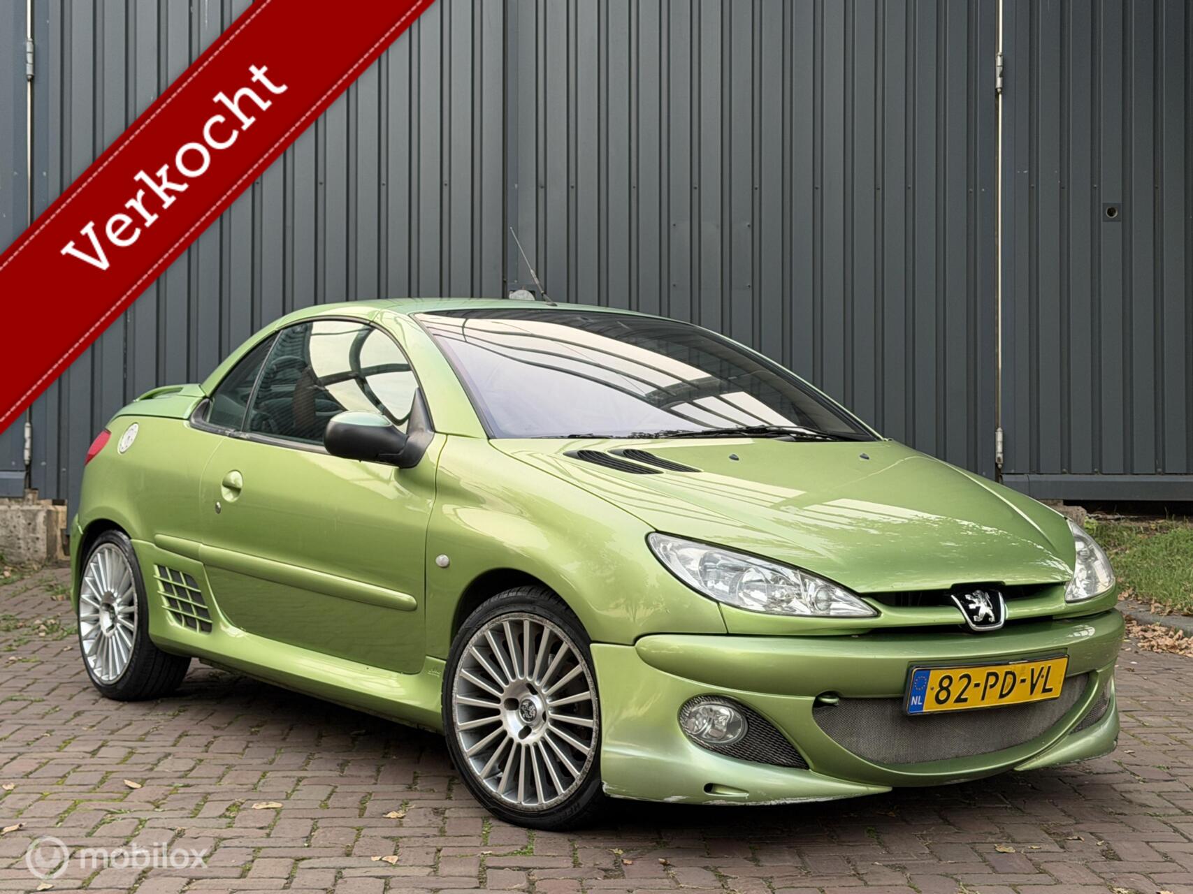 Peugeot 206 1.6-16V Roland Garros Automaat|Airco|Leder|Lm 2003 - voorkant