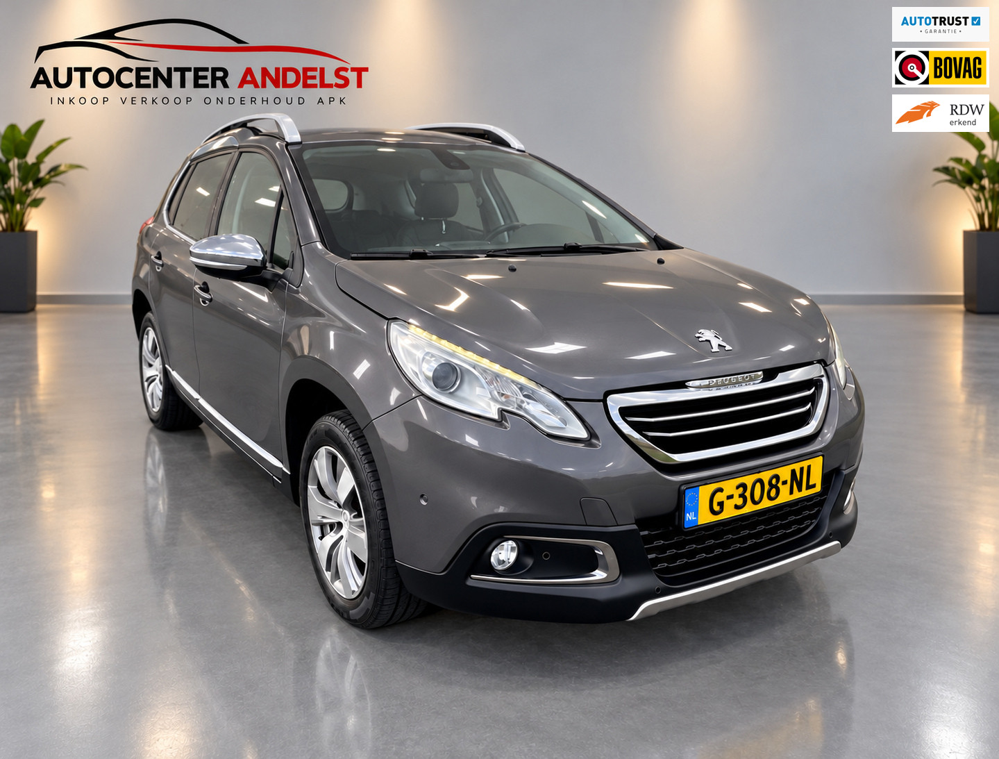 Peugeot 2008 1.2 PureTech Active, Cruise, Pdc, Navi, Lmv, Half leder, Climate control, Goed oh, Mooie kmstand! 2016 - voorkant