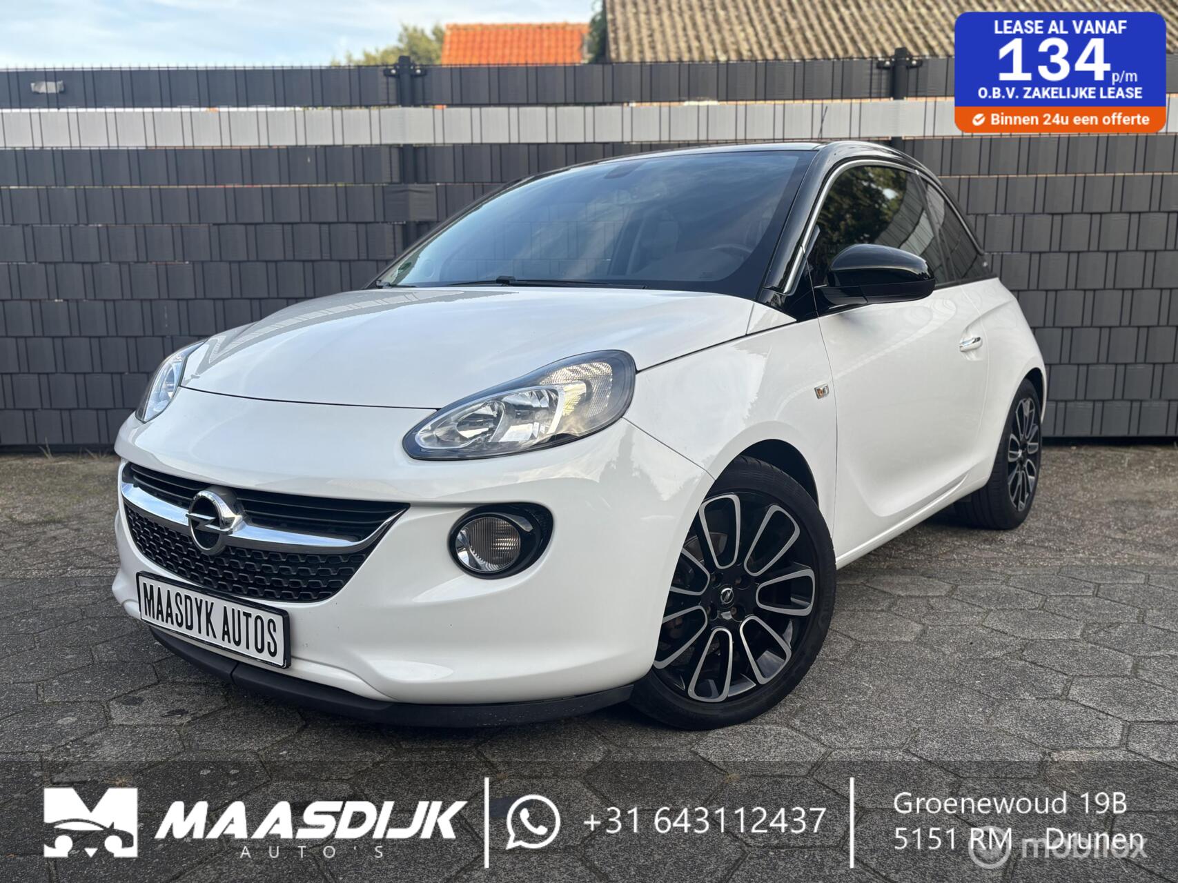 Opel Adam 1.4 PANO CARPLAY PDC STOEL-STUURVERWARMING AIRCO 2016 - voorkant