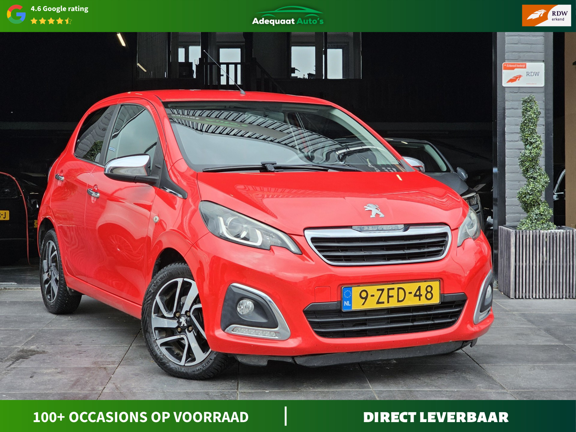 Peugeot Peugeot 108 1.0 e-VTi Première|Camera|Keyless|Bluetooth|NAP 2014 - voorkant