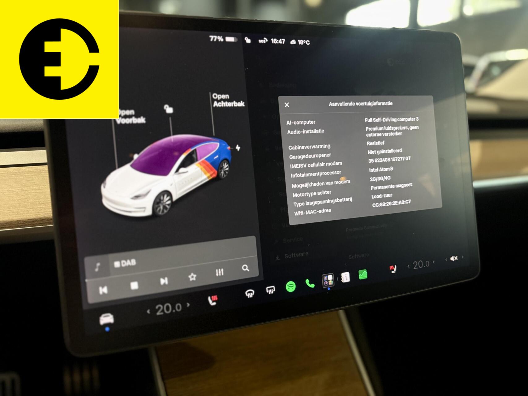 Foto van Tesla Model 3