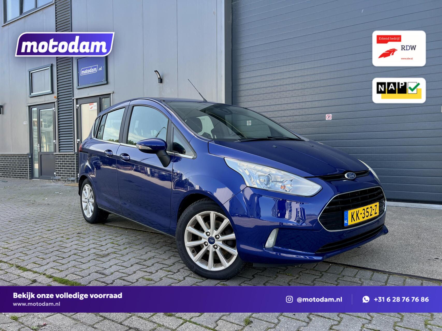 Ford B-max 1.0 EcoBoost Titanium NAP TREKH 2016 - voorkant