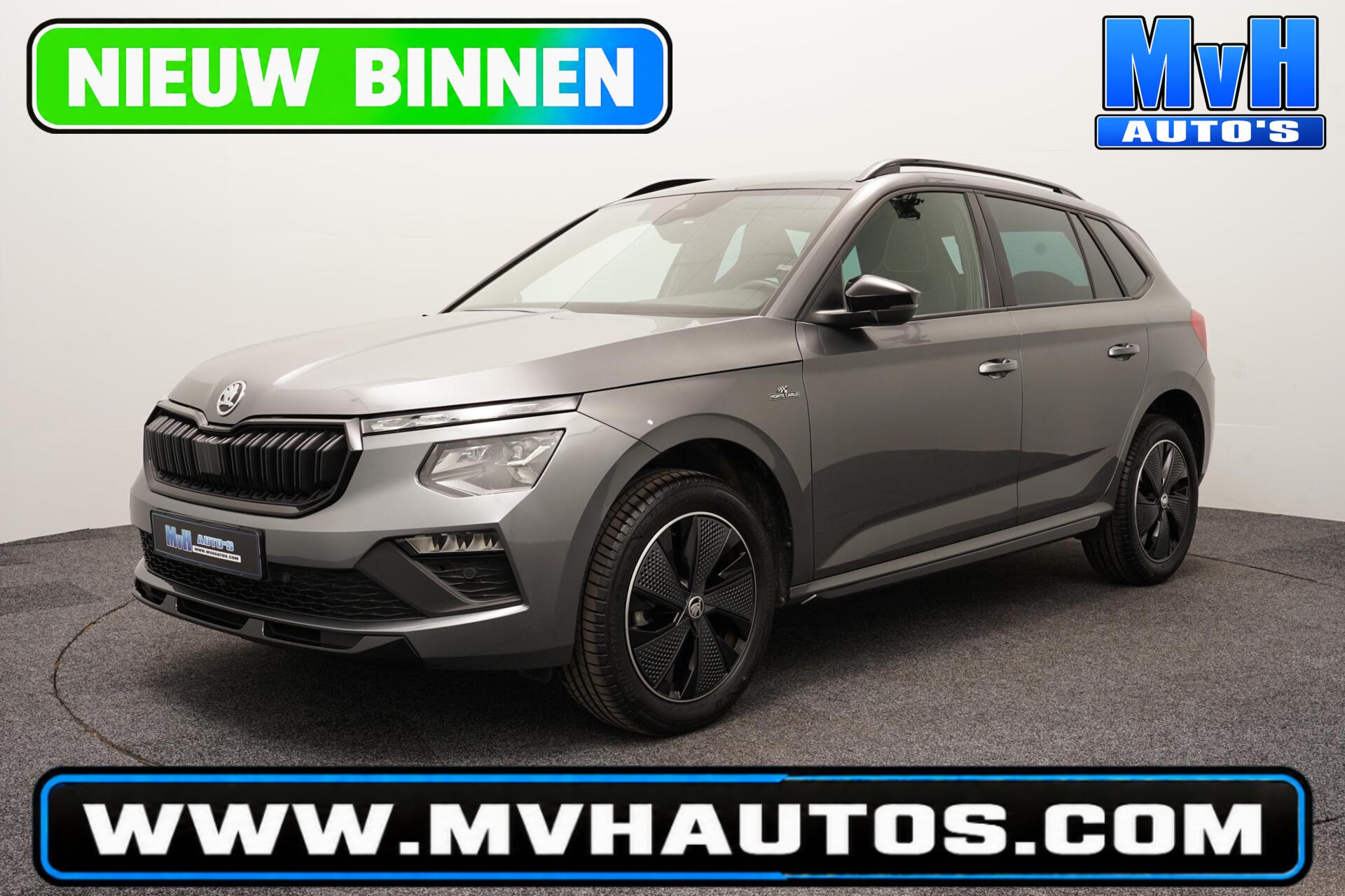 Skoda Kamiq 1.0 TSI Monte Carlo|AUTOMAAT|PANO|CAMERA|ACC|LED 2024 - voorkant