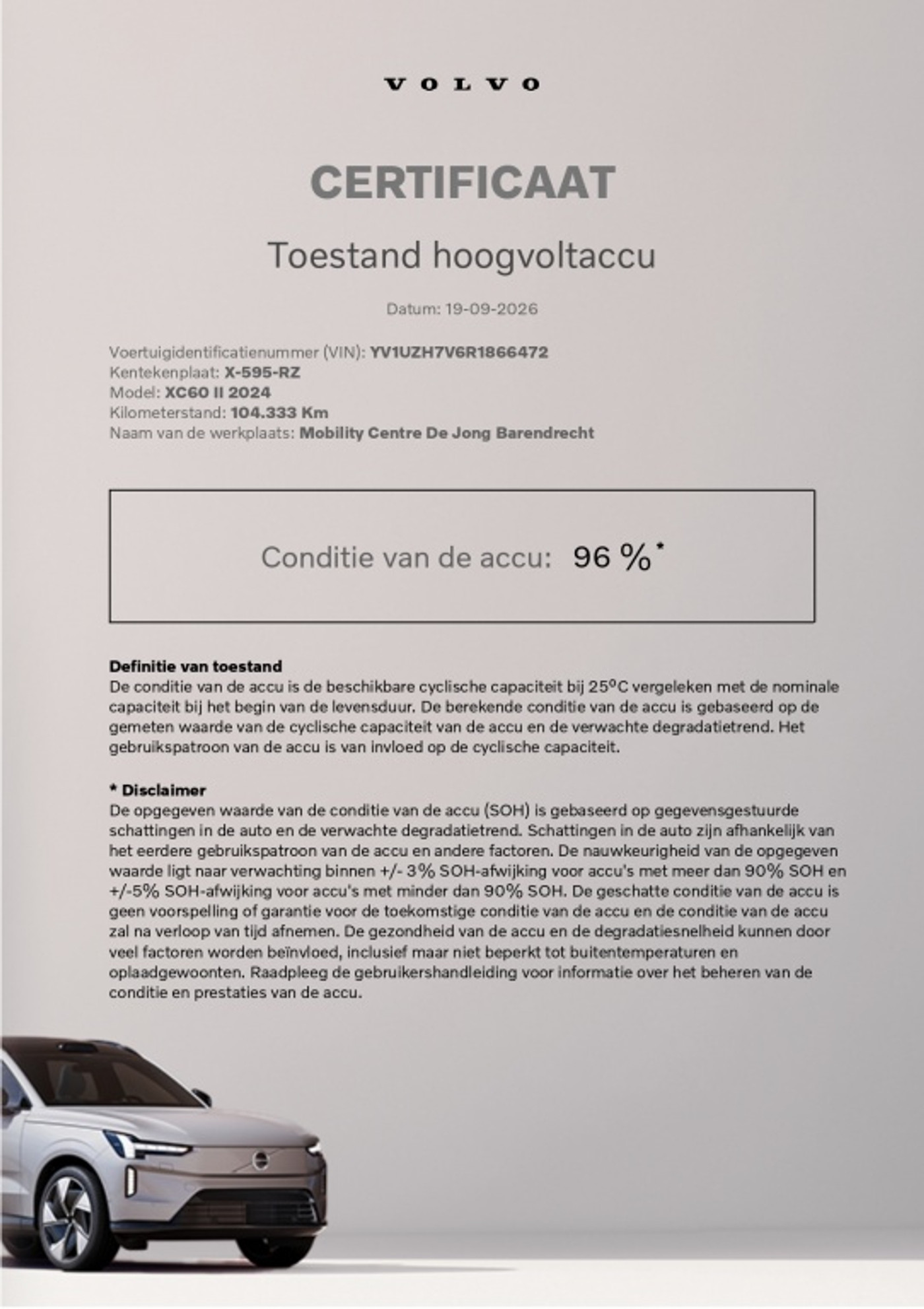 Foto van Volvo Xc60