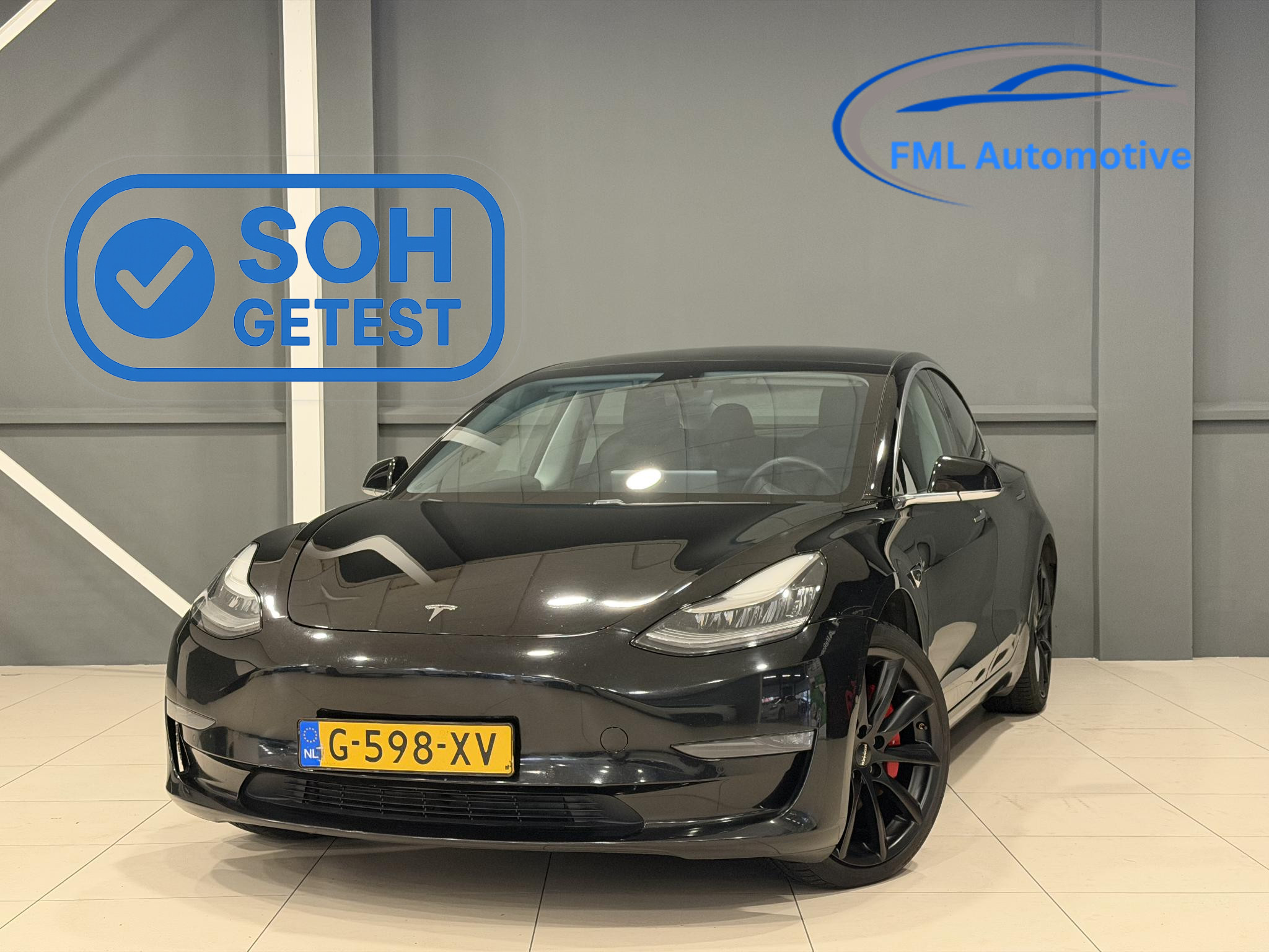 Tesla Model 3 Performance AWD 75 kWh 2019 - voorkant