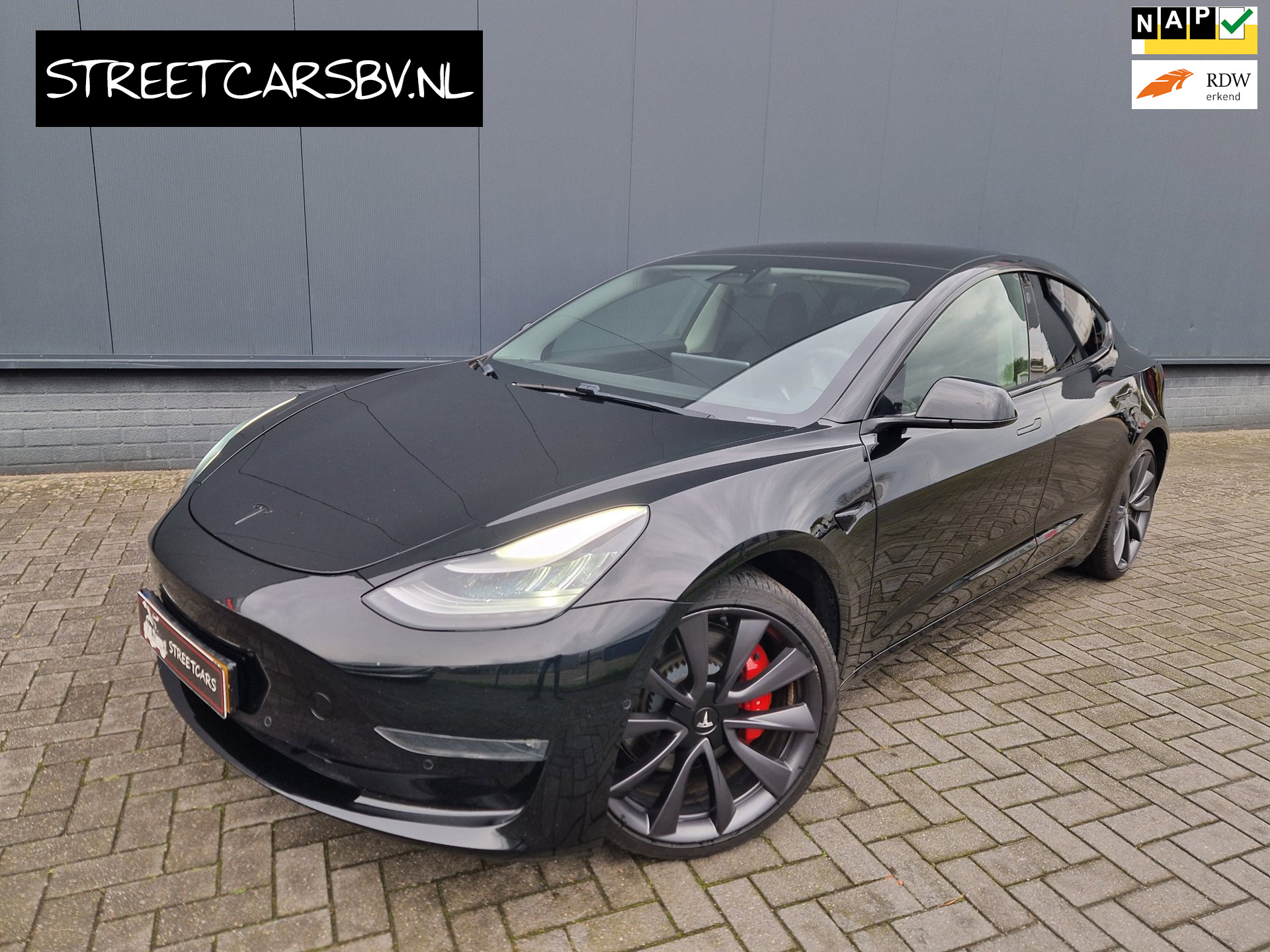Tesla Model 3 Performance AWD 75 kWh SOH 89 2019 - voorkant