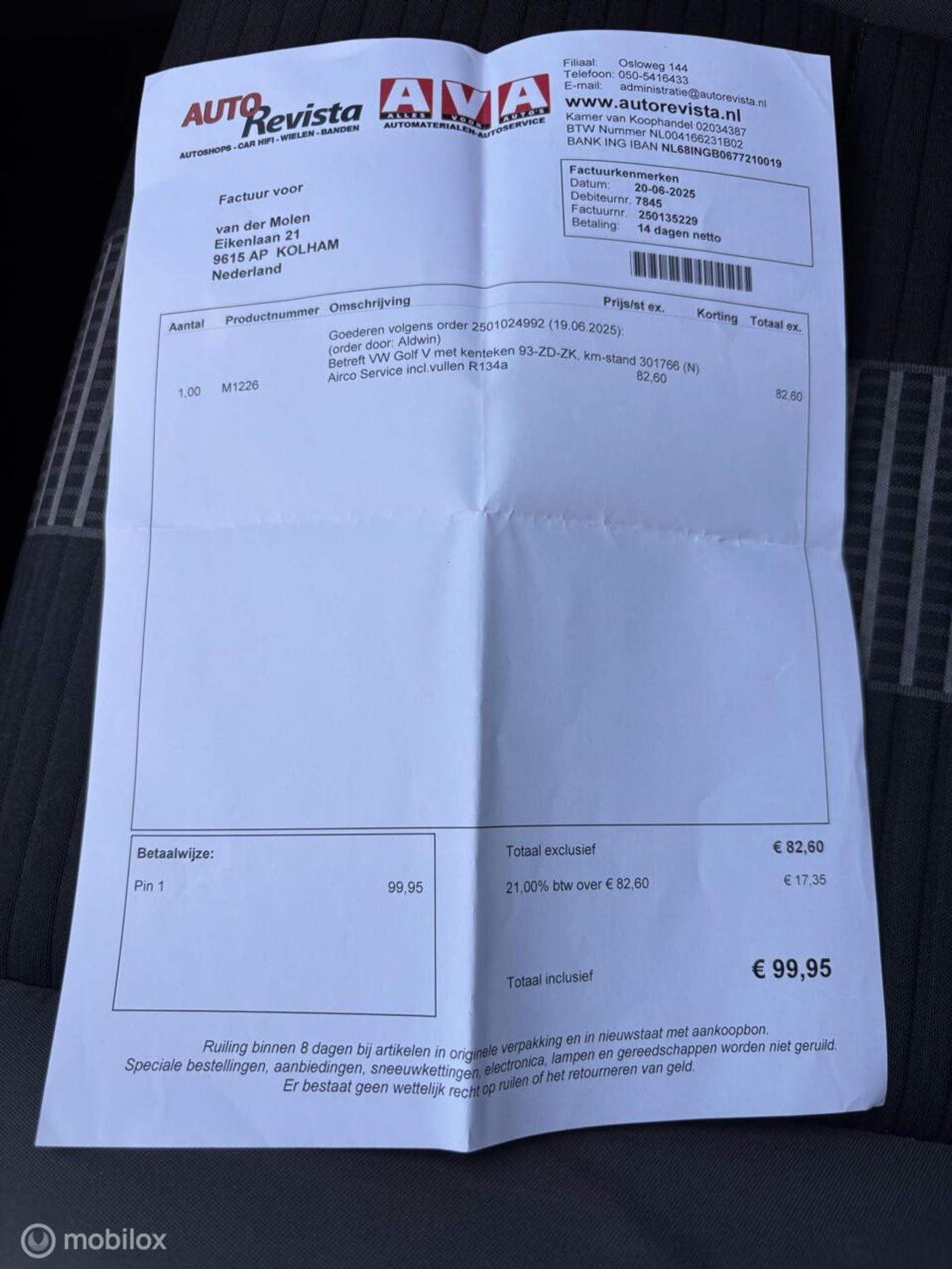 Foto van Volkswagen Golf