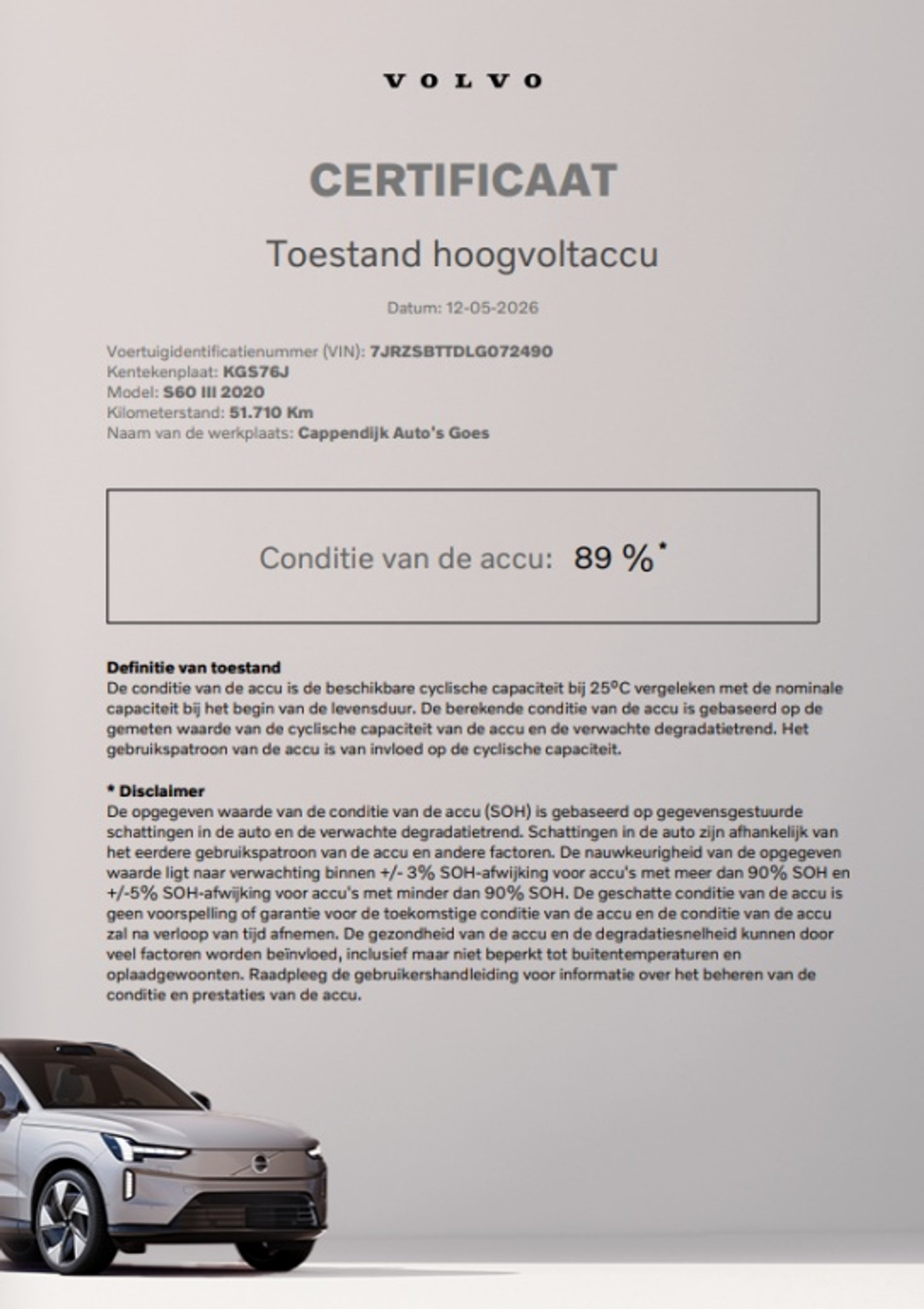 Foto van Volvo S60