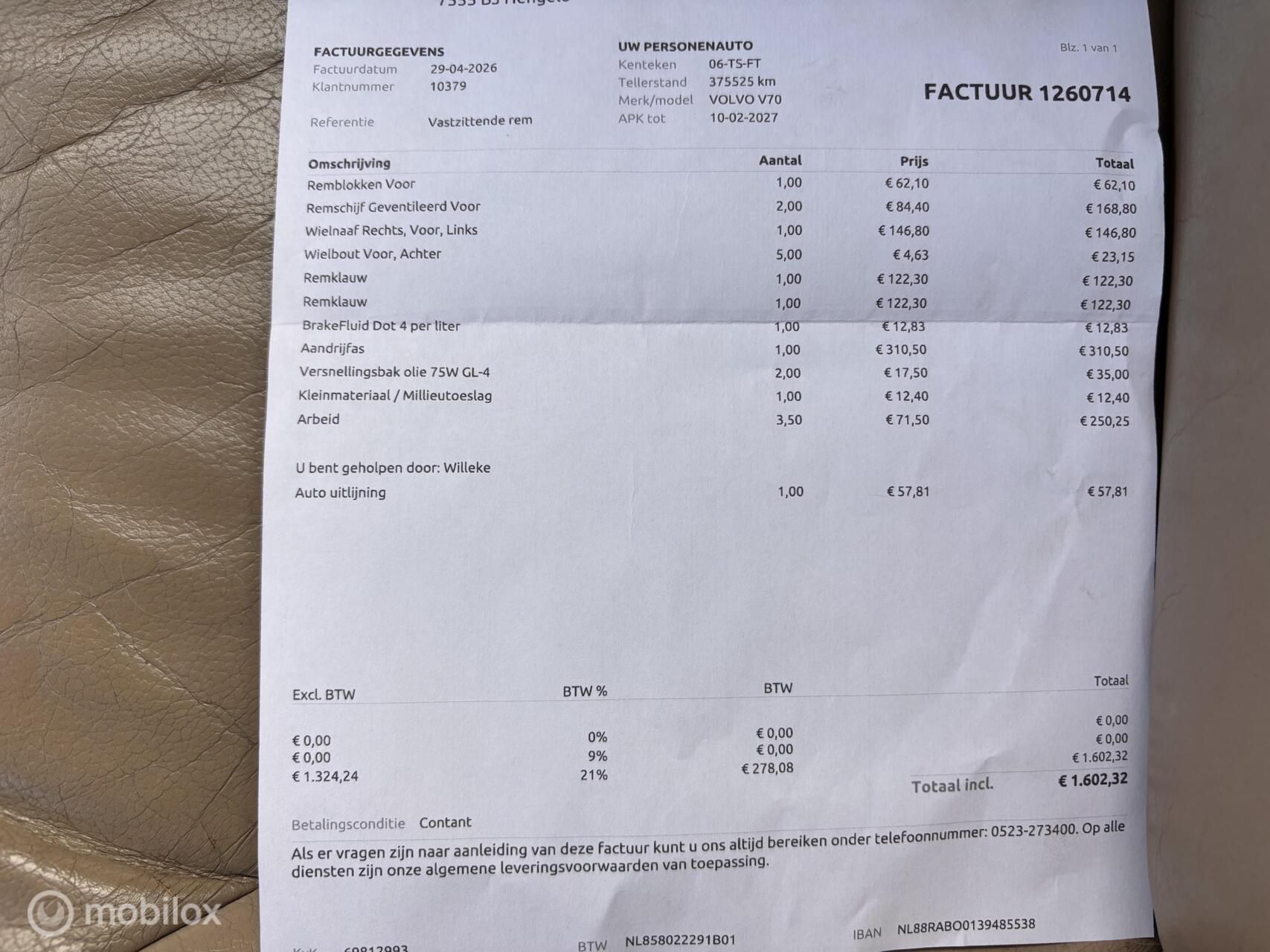 Foto van Volvo V70