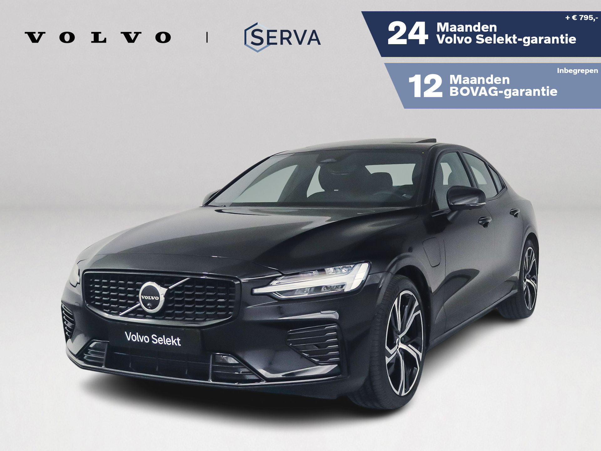 Volvo S60 Recharge T6 AWD Ultimate Dark | Panoramadak | 360° camera | Harman Kardon | HUD | Stoel- en stuurverwarming 2025 - voorkant
